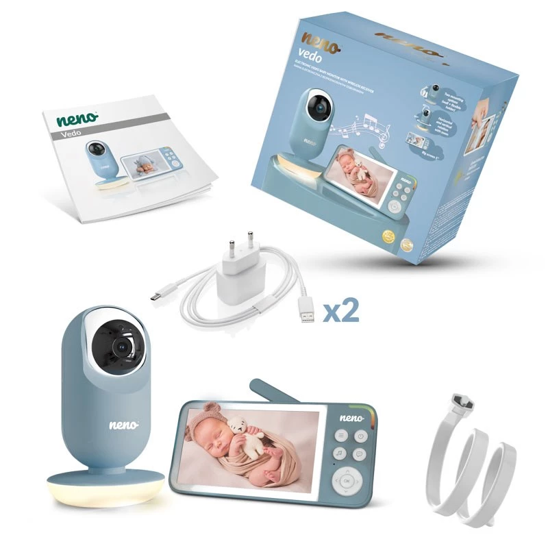 Vedo blu babyphone elettronico con ricevitore wireless