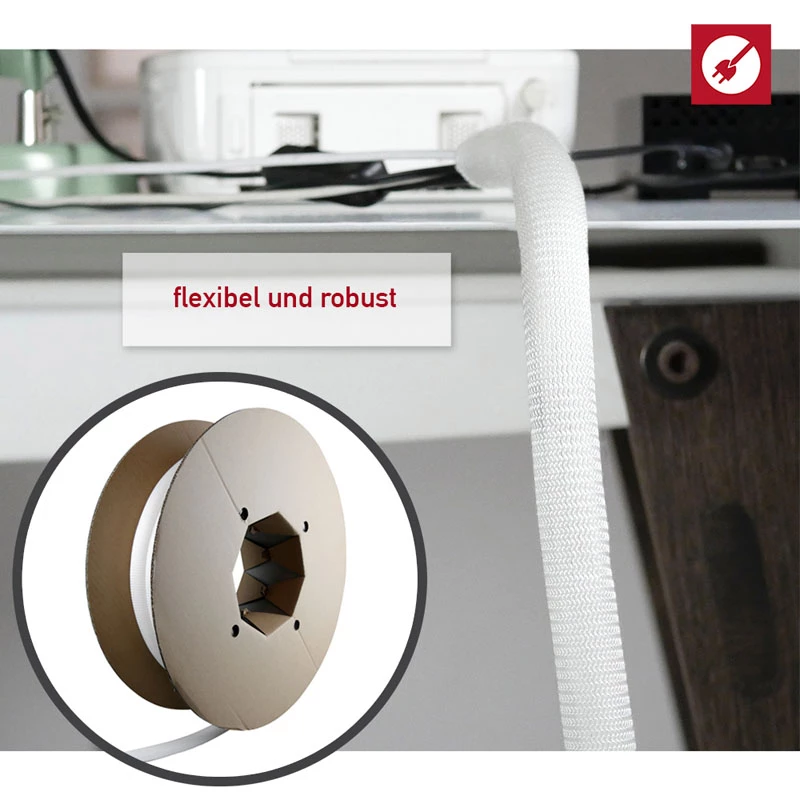 Guaina per cavi Label-the-cable PRO 5120 bianco