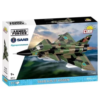 Set da costruzione Cobi Blocks Saab AJS 3 Viggen 911 pz. kit modellismo, 911 pezzi