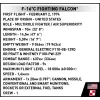 Set da costruzione Cobi F-16C Fighting Falcon – 463 pezzi, kit modello in scala
