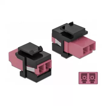 Modulo keystone LC duplex femmina su LC duplex femmina DeLOCK