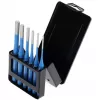 Set cacciaspine 316 D, 6 pezzi (blu, in custodia metallica pieghevole)