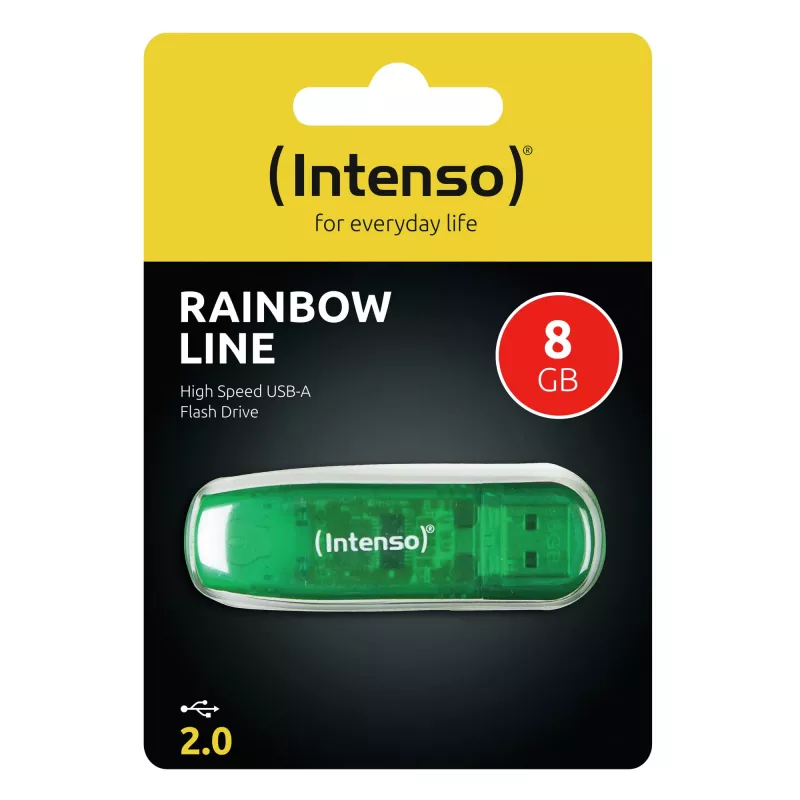 Chiavetta USB flash USB2 8GB/GREEN 3502460 INTENSO