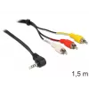 Adattatore per cavo video DeLOCK 84504 1,5 m 3,5 mm 3 x RCA nero
