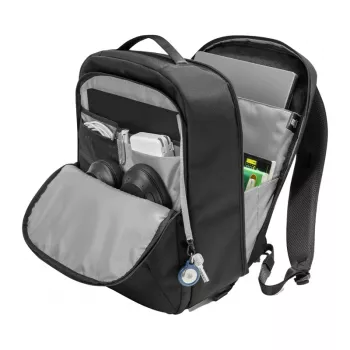 Zaino per laptop Tomtoc Explorer-T60 (nero) — custodia per laptop fino a 15,6 pollici, tessuto idrorepellente, spallacci imbottiti