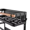 Maclean MC-910 mensola magnetica per frigorifero/lavatrice, nero