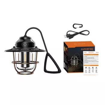 Lampada da campeggio Superfire T57 7 modalità - lanterna LED portatile con 7 modalità di illuminazione