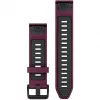 Cinturino in silicone per orologio GARMIN Quickfit 010-13391-04, 20 mm, grafite/rosso