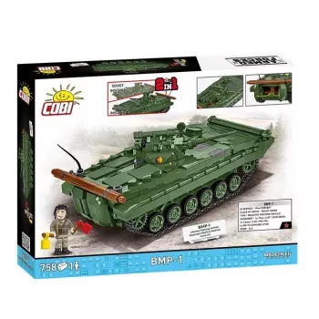 Set da costruzione Cobi Blocks BMP-1 758 pezzi – modello in scala a mattoncini