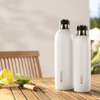 Bottiglia per carbonazione per BRITA 1046735 — acciaio inox, 1 L, 93 mm Ø, altezza 305 mm