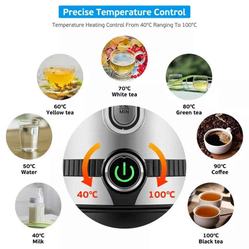 Bollitore elettrico Forme FKS-817 1,7 l 2200 W nero