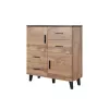 Cama sideboard LOTTA 110 2D4S rovere wotan/nero opaco