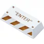 Enter Aluminum Alloy Artisan Keycap, tasto bianco/arancione