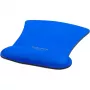 Delock tappetino mouse ergonomico con poggiapolsi blu 255 x 207 mm (12699)