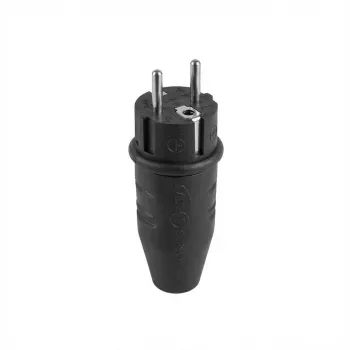 ABL Sursum ABL Spina Schuko in gomma 100000039 TPE nero IP44 fino a 3x 2,5 mm (100000039)