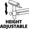Einhell MSS 1608 supporto per troncatrice 4 gambe nero rosso portata massima 80 kg
