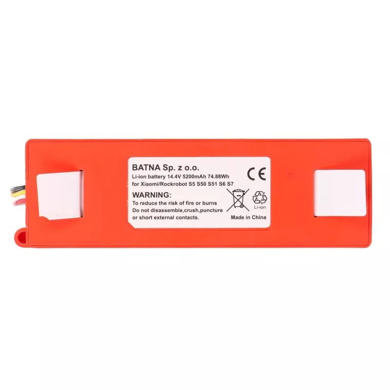 Batteria di ricambio per aspirapolvere Xiaomi Mi Robot / Roborock S50 S55, 14,4 V 5200 mAh