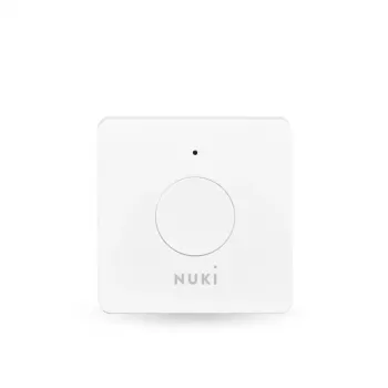 Button NUKI Opener bianco 70×22×70 mm, Bluetooth 5.0, compatibile con NUKI