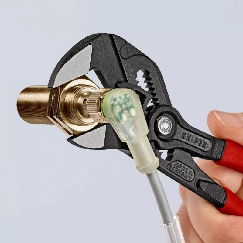 Knipex 86 01 180 chiave a pinza, 180 mm, apertura max 40 mm, regolabile in 15 posizioni, rossa