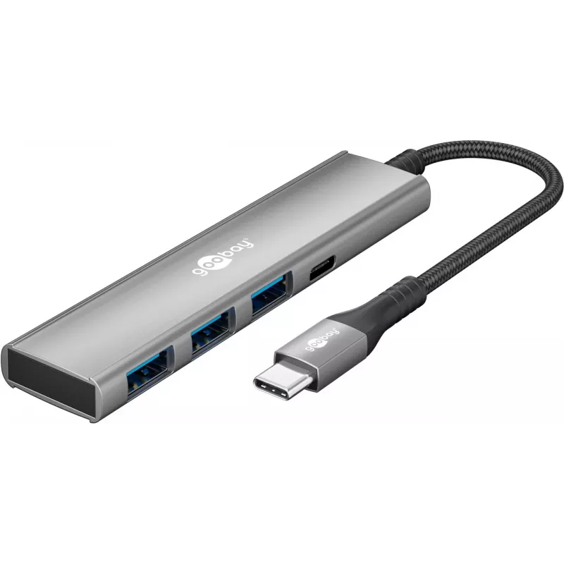 Goobay Slim hub USB 4 porte USB-C a/USB-A 5 Gbit/s - -Plug> 1x (76562)