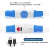 Collare LED KABB blu per cani e gatti – ricaricabile, collare di sicurezza regolabile con illuminazione