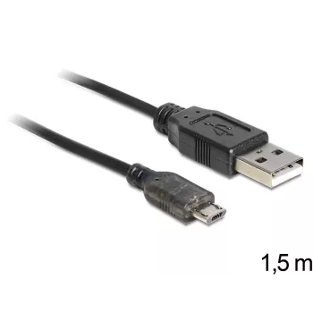 Cavo USB DeLOCK USB 2.0-A - USB micro-B 1,5 m