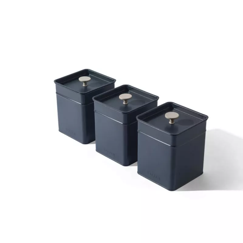 Set contenitori per cucina Salter BW126131EU7 4 pezzi, contenitori ermetici in metallo e plastica