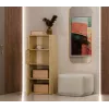 Comodino ALMA, antracite/rovere artisan