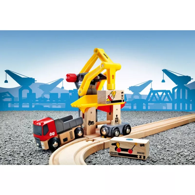 BRIO World stazione di carico merci, edificio giocattolo