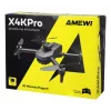 Amewi X4KPro, 4 rotori, 3840 x 2160 pixel, 1500 mAh, grigio