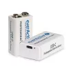 Batteria ricaricabile everActive 6F22/9V Li-ion 550 mAh con USB TYPE C