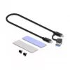 Case per SSD DeLOCK esterno USB Type-C combo per M.2 NVMe PCIe o SATA SSD senza attrezzi