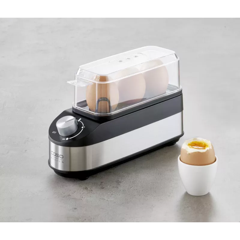 Caso | Cuociuova | E3 | nero/acciaio inox | 210 W
