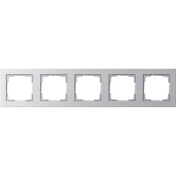 GIRA placca 5 posti colore alluminio E2 021525 (021525)