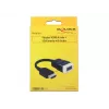 Delock 65587 adattatore HDMI-A maschio a VGA (D-Sub 15) femmina con audio, nero/bianco