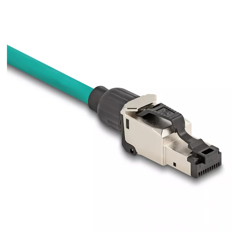 Connettore per cavi DeLOCK 86017 RJ45/LSA nero argento connettore maschio