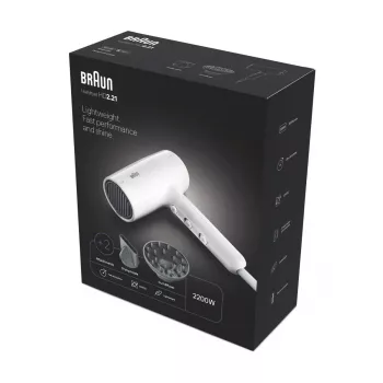 Asciugacapelli Braun BRHD226E 2200W Ionic Technology leggero