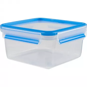 Contenitore per alimenti EMSA Clip&Close 1,3 L quadrato ermetico senza BPA, modello 3110600387