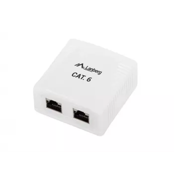 Lanberg OS6-0002-W adattatore interfaccia/genere cavo 2 X RJ-45 bianco (OS6-0002-W)