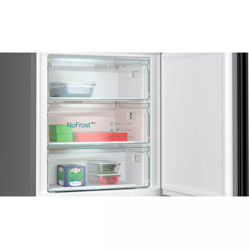 Frigorifero combinato Siemens KG49NAXCF a libera installazione 440 L acciaio inox