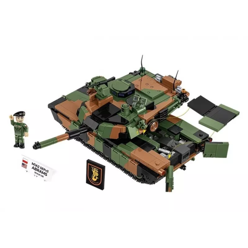 Set da costruzione Cobi M1A2 SEPV3 Abrams modello con 1.065 mattoncini