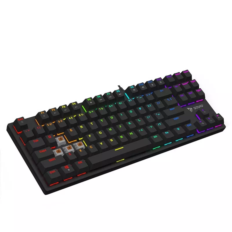 Savio tastiera meccanica RGB Tempest X2 Outemu Brown