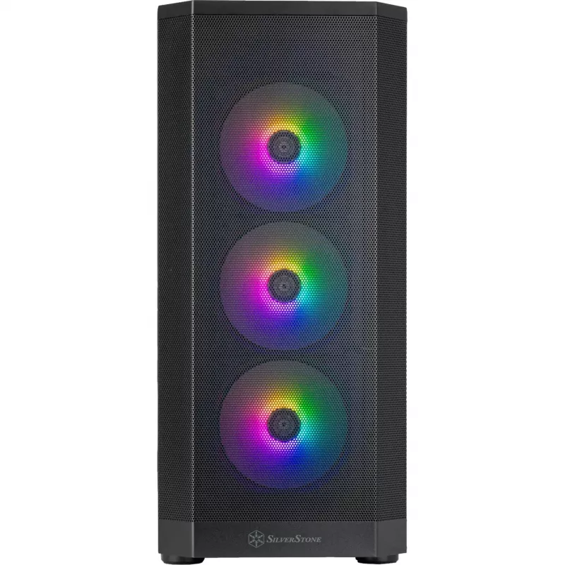 SilverStone FARA 514X nero vetro temperato (SST-FA514X-BG)