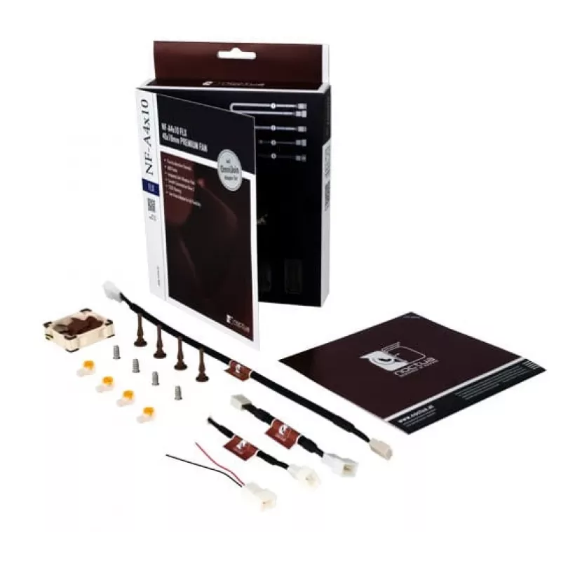 Noctua NF-A4x10 5V ventola per case da 40 mm, 40x40x10 mm, 5 V, 4500 RPM, 17,9 dB, SSO2, beige/marrone