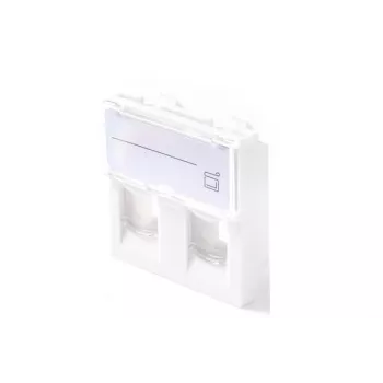 Presa a parete Lanview LKS830 45x45 mm 2 porte Ethernet