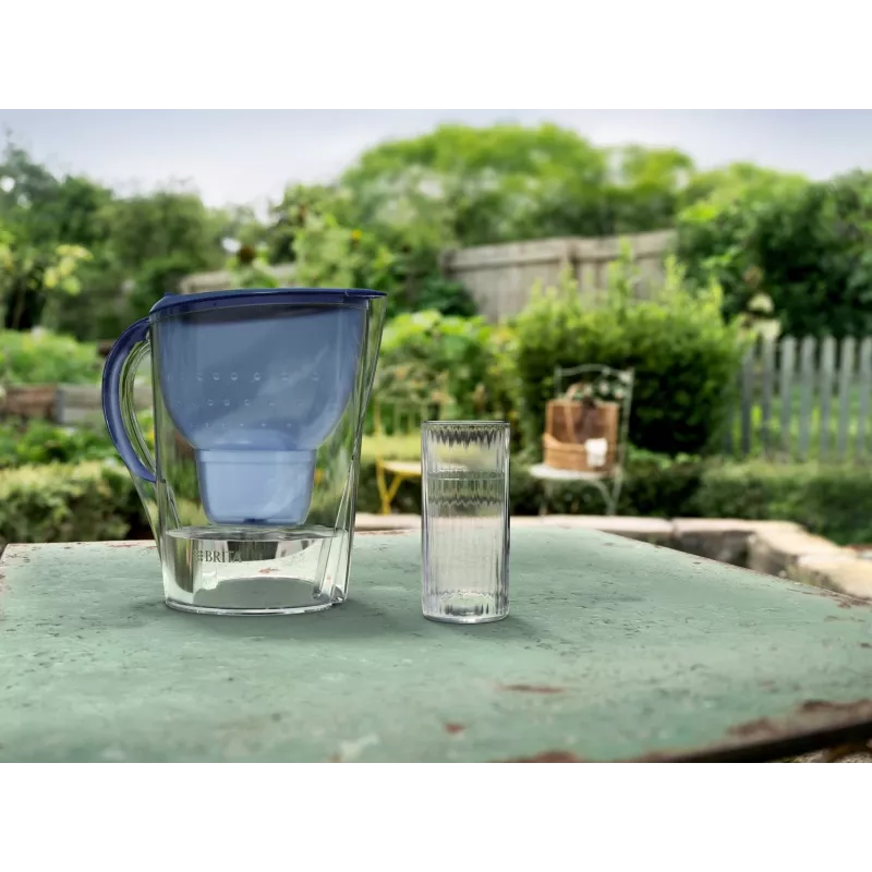 Caraffa filtrante BRITA Marella XL con 5 cartucce MAXTRA PRO, blu