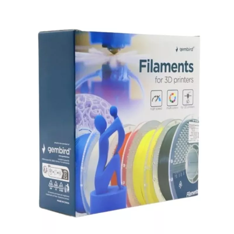 Filamento per stampa 3D Gembird PLA 1,75 mm blu 1 kg bobina