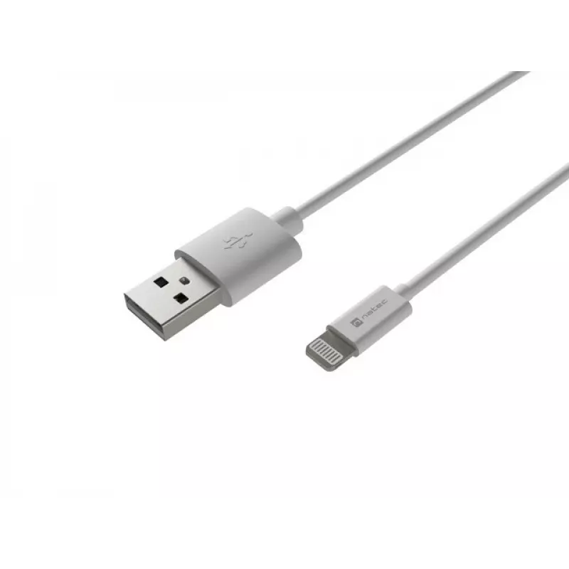 Natec cavo Lightning (m)->USB-A (m) 2m MFi bianco NKA-2149