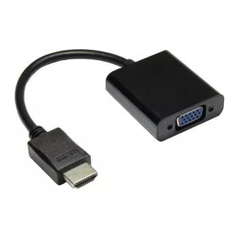 Adattatore HDMI a VGA, connettore maschio HDMI su connettore femmina VGA, connettore femmina stereo 3,5 mm, nero, Good Connections® (HDMI-AD21)