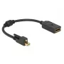 Cavo DisplayPort DeLOCK 62638 Mini DisplayPort 0,25 m nero